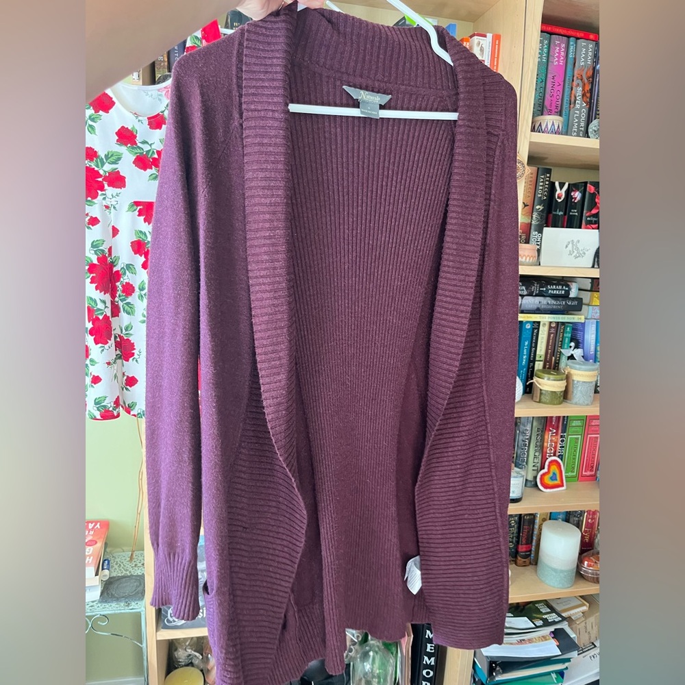 Burgundy Cardigan